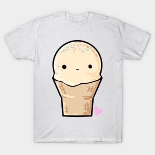 Kawaii Ice-Cream Design T-Shirt